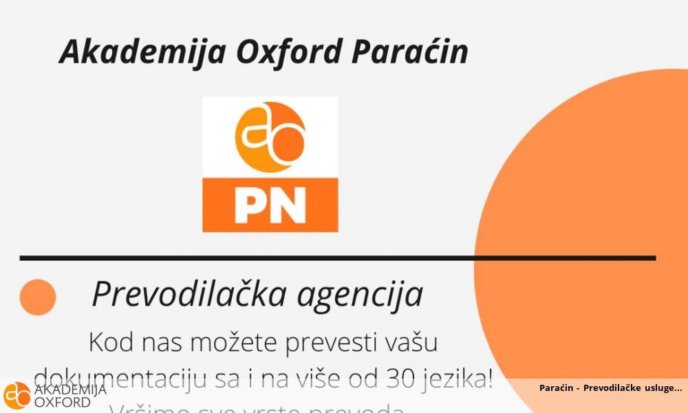 Paraćin - Prevodilačke usluge